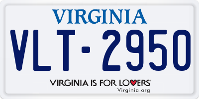 VA license plate VLT2950