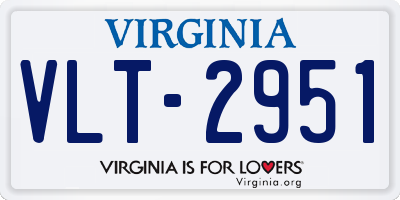 VA license plate VLT2951