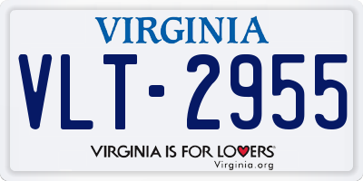 VA license plate VLT2955