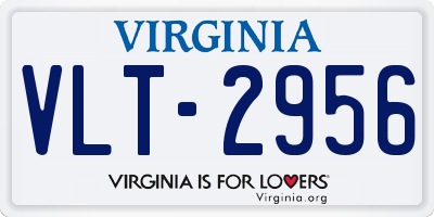 VA license plate VLT2956