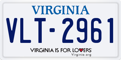 VA license plate VLT2961