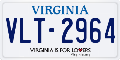 VA license plate VLT2964