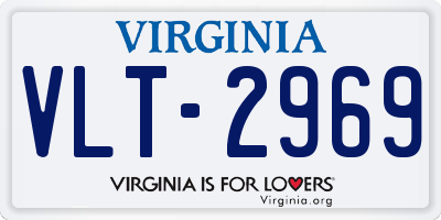 VA license plate VLT2969