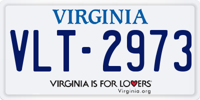 VA license plate VLT2973