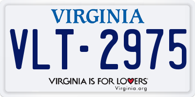 VA license plate VLT2975