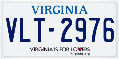 VA license plate VLT2976