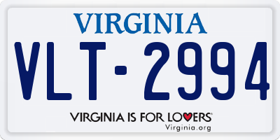 VA license plate VLT2994