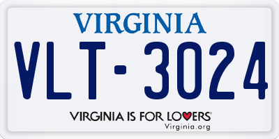 VA license plate VLT3024