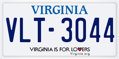 VA license plate VLT3044