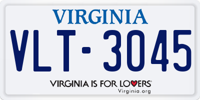 VA license plate VLT3045