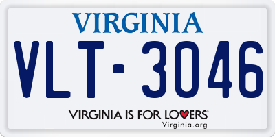 VA license plate VLT3046