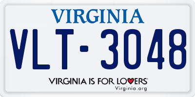 VA license plate VLT3048