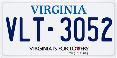 VA license plate VLT3052