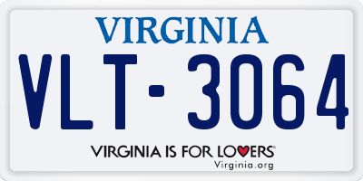 VA license plate VLT3064