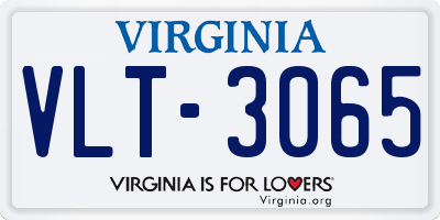 VA license plate VLT3065