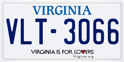 VA license plate VLT3066