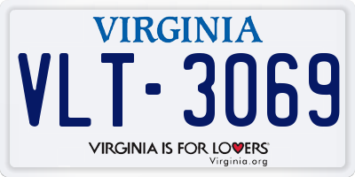 VA license plate VLT3069