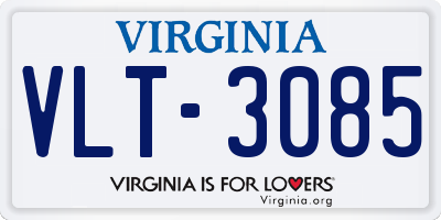 VA license plate VLT3085
