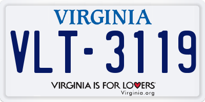 VA license plate VLT3119