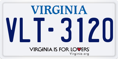 VA license plate VLT3120