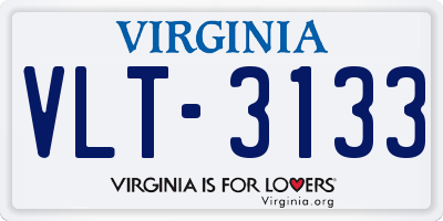 VA license plate VLT3133