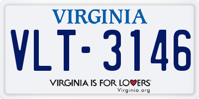 VA license plate VLT3146