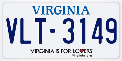 VA license plate VLT3149