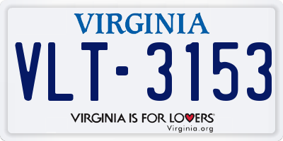 VA license plate VLT3153