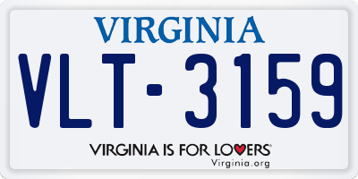 VA license plate VLT3159