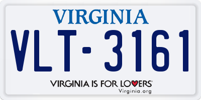 VA license plate VLT3161
