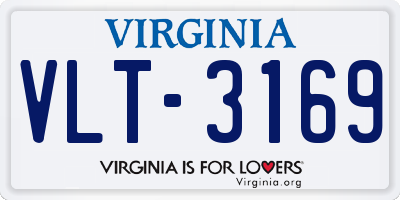 VA license plate VLT3169