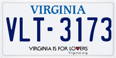 VA license plate VLT3173