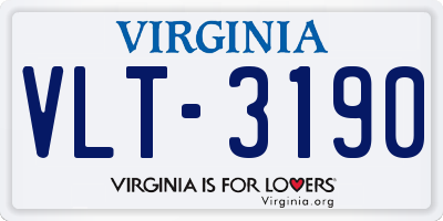 VA license plate VLT3190