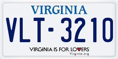 VA license plate VLT3210