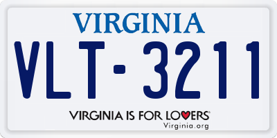 VA license plate VLT3211