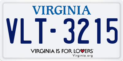 VA license plate VLT3215