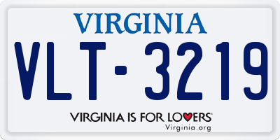 VA license plate VLT3219