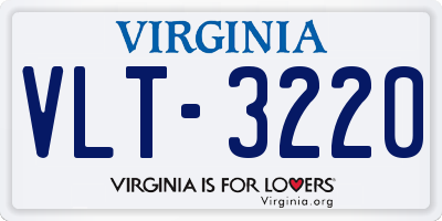 VA license plate VLT3220