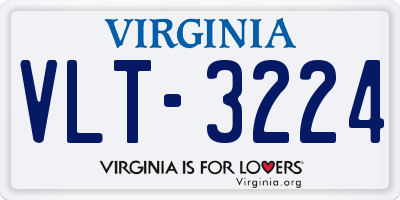 VA license plate VLT3224