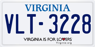 VA license plate VLT3228
