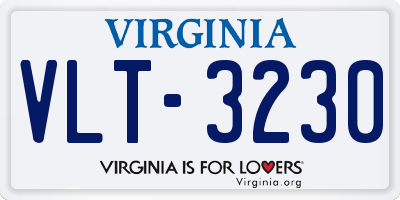 VA license plate VLT3230