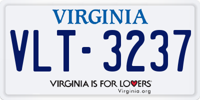 VA license plate VLT3237