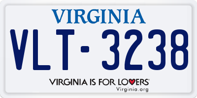 VA license plate VLT3238