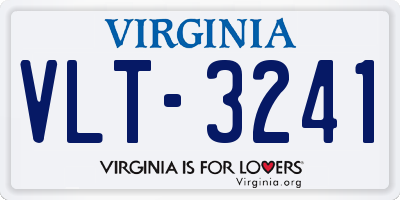 VA license plate VLT3241