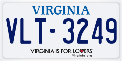 VA license plate VLT3249
