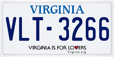 VA license plate VLT3266