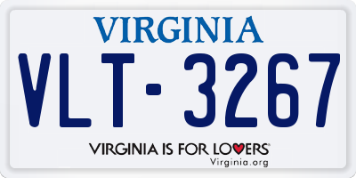 VA license plate VLT3267