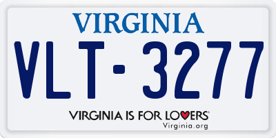 VA license plate VLT3277