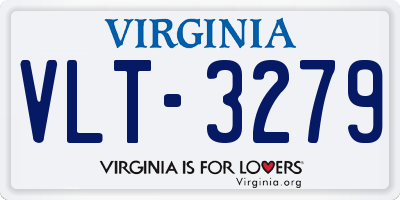 VA license plate VLT3279