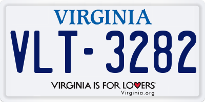 VA license plate VLT3282